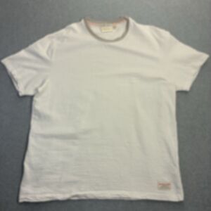 Scotch & Soda Amsterdam Men’s XL White Textured Short Sleeve T-Shirt